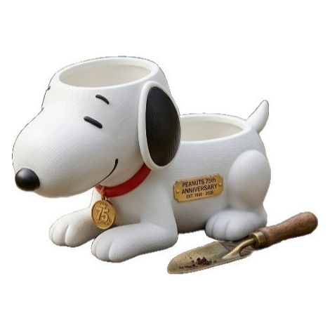 Nouveau pot de fleurs Snoopy pour plantes succulentes, pot de fleurs blanc pour plantes succulentes en forme de chien -
