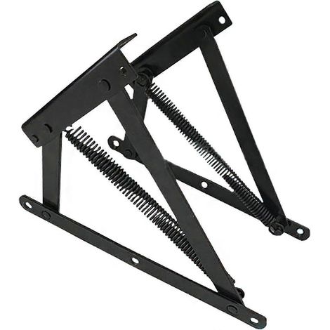 paire de charnières pour coffre de lit, mécanisme de levage à ressort pour canapé-lit et fauteuils inclinables à charnières avec coffre de lit (charnière à ressort) (1/5)