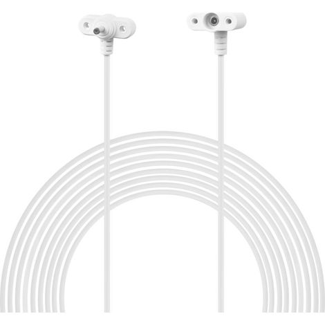 Câble d'extension CC de 2,5 m, compatible avec la Ring Spotlight Cam, batterie et panneau solaire, résistant aux intempéries, exposition maximale au soleil grâce à l'emplacement du panneau solaire, bl (1/5)