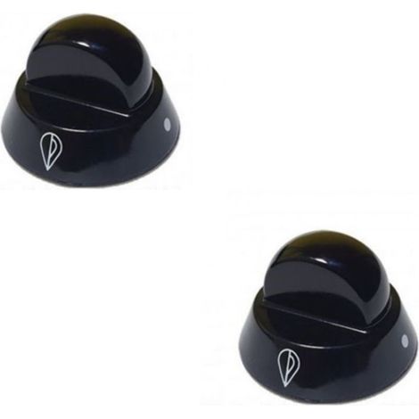 INDESIT ARISTON 1 MANOPOLA NERA INNESTO 7 MM  FORNELLO   2   PEZZI     M 0208