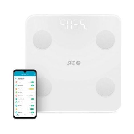 Báscula Digital de Baño SPC ATENEA FIT 3 Blanco Cristal Templado 180 kg 150 kg 1,5 Kg (1/5)