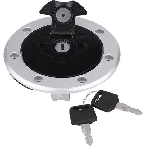 Bouchon de réservoir avec 2 clés pour Kawasaki ZXR750, ZX-11, ZZR1100, ZX1100, GPZ1100 - Compatible moto sportive (1/5)