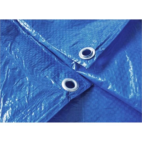 Bâche de protection bleue 5 x 6 m, 50 g/m², imperméable et ultra-résistante