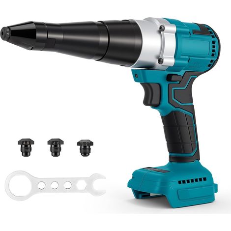 18V Cordless Rivet Gun, Brushless Motor, Compatible with 18V BL Series Batteries (Battery Not Included), with 3 Nozzles for Rivets Aluminium (1/5)