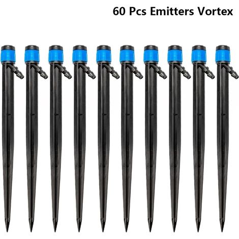 Lot de 60 goutteurs en forme d'éventail pour tuyau d'irrigation goutte à goutte de 6,35 mm (1/4") - Système d'arrosage automatique de jardin (1/5)
