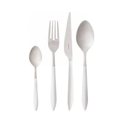 Set posate 24 pezzi in scatola Compact Ares Bianco Opaco Bugatti (1/2)
