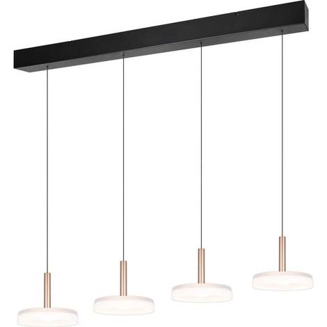 [GEBRAUCHT] B-Ware LED-Hängelampe Celeste 115 cm 4-flg dimmbar weiß/braun TRIO LIGHTING (1/2)