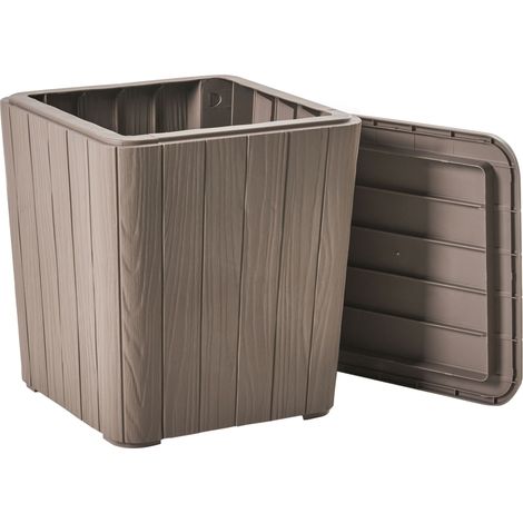 Aufbewahrungsbox SARANDI 40 cm 40 cm Taupe