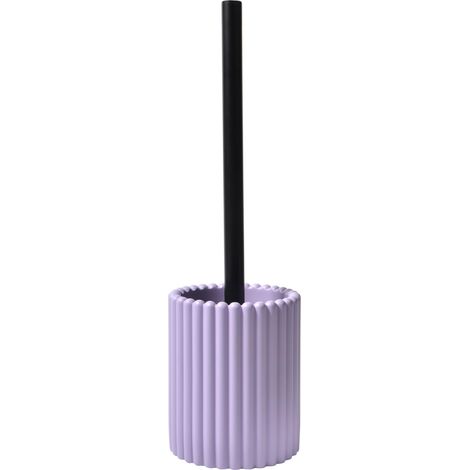 Brosse WC Keoni Lavande en Polyrésine 10 x 38 cm Accessoire Pratique et Élégant pour Votre Salle de Bain, Design Moderne et Fonctionnel, Parfait pour Un Entretien Efficace