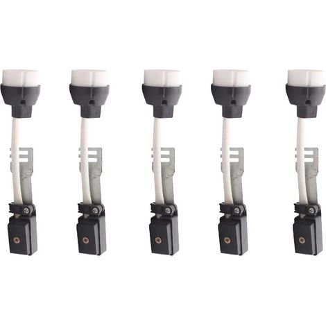 Memkey – Lot de 5 douilles GU10 avec boîte de jonction isolée – Résistantes jusqu'à 250°C – Pour ampoules LED et halogènes – Connecteurs 2A 250V (1/4)