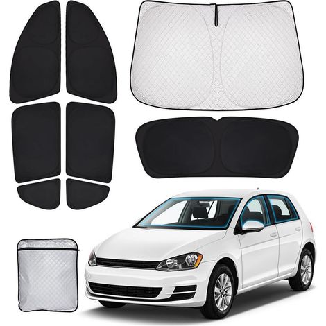 Auto Sonnenschutz Set für VW Golf 7 (2015-2021) mit Verdunkelung & Hitzeschutz (1/5)