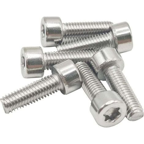 6 Pièces Boulon Torx M5-0 8x16mm Vis Cannelée Compatible Stihl FS55 FS110 FS130 FS160 FS180 FS200 FS220 FS240 FS250 (1/4)