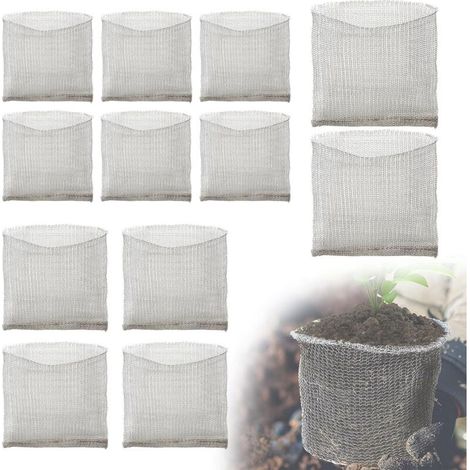 12PCS Panier Anti Campagnol en INOX, Sac en Grilles d'acier Inoxydable Contre Les Rongeurs, Protection en Filet Métallique pour Racines des Plantes des Arbres, des Fleurs