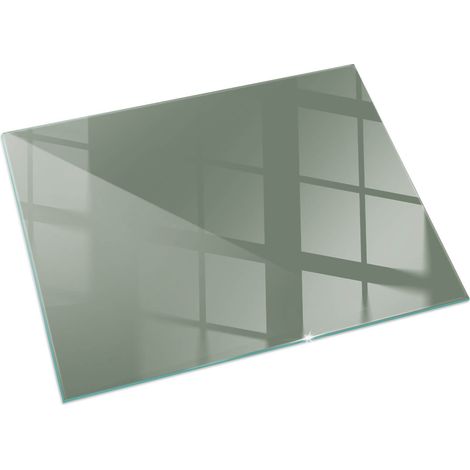 Funkenschutzplatte für Kamin Schutzplatte Design Hartglas Dekorative Glasbodenplatte Glasboden Motiv Farbe Oliv 60x40 cm