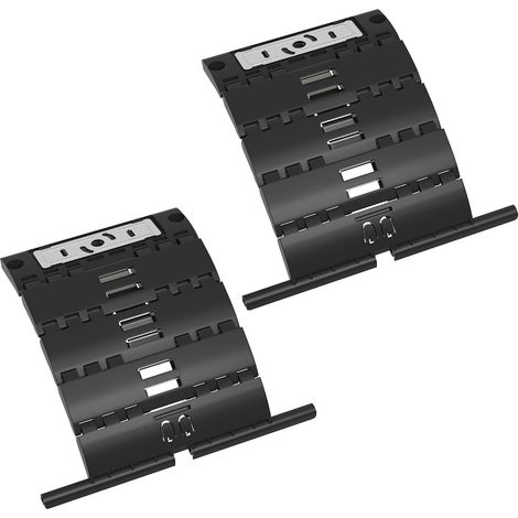 Lot de 2 Attaches Volet Roulant Rigide pour Fixation de Tablier, Attache Verrou pour Tube OCTO 60/70, Ressort de Suspension Support Lame Volet Roulant Électrique/Manuel/Solaire, Anti-effraction (1/5)