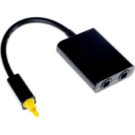 Répartiteur Audio Optique 1 vers 2 VIMVIP - Adaptateur Fibre Optique 2.54cm Noir - Connexion Double Sortie pour Home Cinéma et TV (1/5)
