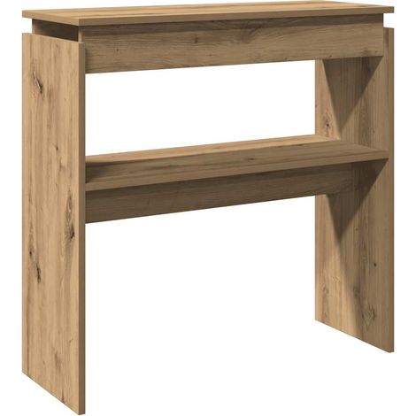 Console Table Artisan Oak 80x30x80 cm Engineered Wood vidaXL