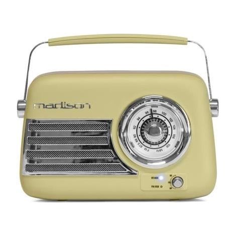 Tragbares Radio - MADISON - VR 40 - Bluetooth - Wiederaufladbar über USB - Analogtuner