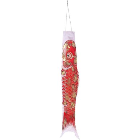 Manche à air décorative festive en forme de carpe - Drapeau de jardin créatif à suspendre-50CM-Red (1/3)