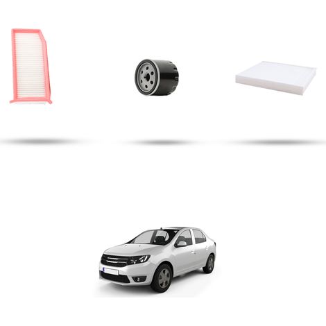 Kit tagliando 3 filtri compatibile con Dacia Logan II 1.6 62kw dal 2013 (1/5)