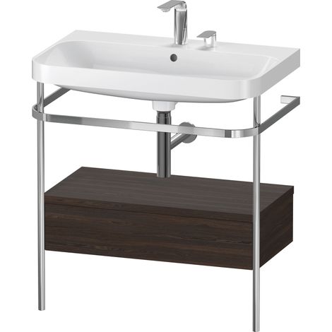 Duravit Happy D.2 Plus c-shaped Set mit Metallkonsole und