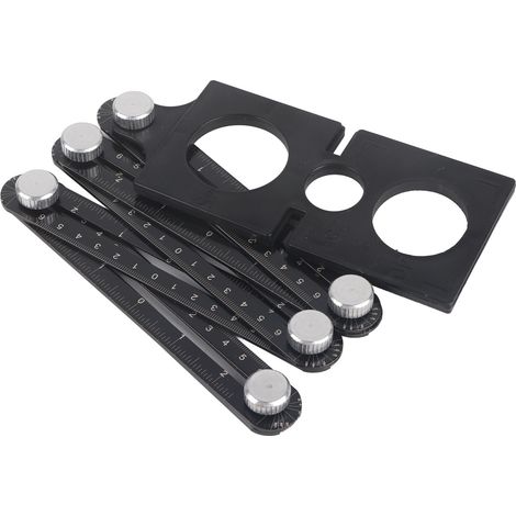 Règle pliante 6 pans 5041 en alliage d'aluminium, outil multifonction universel de recherche d'angle avec gabarit. (1/5)