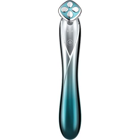 Ein sanftes Augenmassagegerät, das mit Mikrostromtechnologie arbeitet, um Augenringe, feine Linien und Tränensäcke zu reduzieren. (1/5)