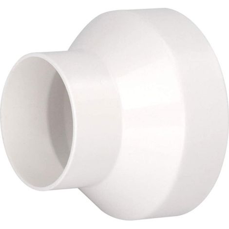 Raccord réducteur ABS pour conduits en plastique et tuyaux de ventilateur de ventilation, adaptateur réducteur interne, 200 à 150 mm.