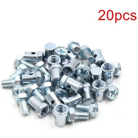 20 pièces, Boulon mamelon sans soudure pour moto, filetage M5, godet 12x7 mm, fixation câble starter carburateur (1/4)
