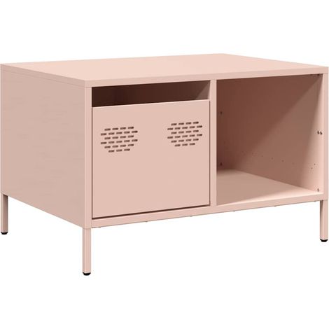 Maison Exclusive - Couchtisch Rosa 68,5x50x43,5 cm Kaltgewalzter