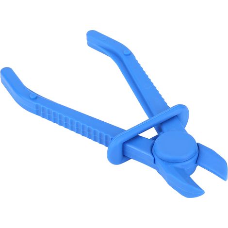 Pince à collier de flexible 3 pièces, outil de serrage pour durite frein carburant eau, kit bleu, mâchoires souples et plastique (1/5)