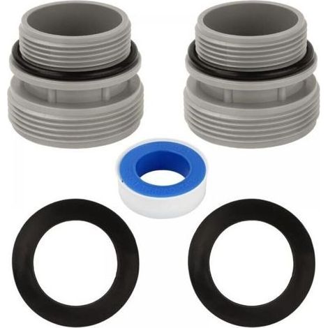 Adaptateur Tuyau Piscine 2 Pièces 4560 Raccord de Pompe à Piscine Connecteur de Tuyau de Piscines 40 mm à 1 1/2 Pouces Compatible Pompes à Filtration Intex et Coleman (1/5)