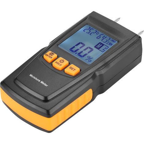 GM610 Digitales LCD-Holzfeuchtemessgerät mit 2 Pins (1/5)