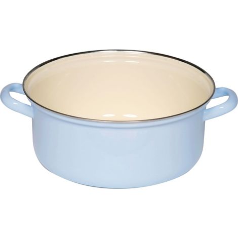 Cacerola Riess con borde cromado esmaltado 24cm,4litros