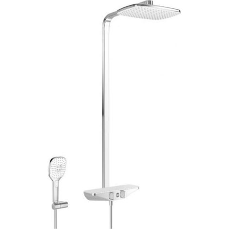 Hansa Emotion - Conjunto de ducha Wellfit con termostato, 36x22 cm, blanco/cromo 5865017282 (1/4)