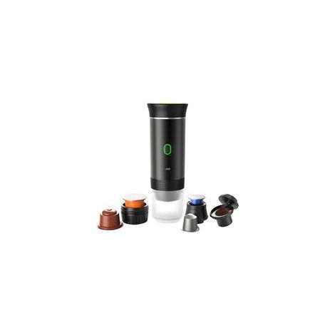 Cafetière portable 3 en 1 compatible avec capsules Ness-preso, Dolce-Gusto et café moulu - Mini machine à café électrique avec chauffe-eau USB-C - Idéal pour les voyages, le camping