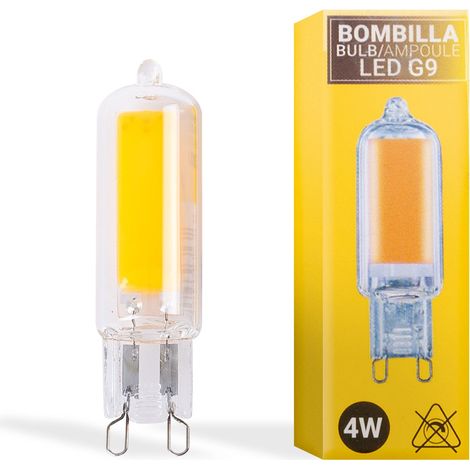 Ampoule LED G9 4W - COB - 360º - 220-240V AC - Blanc Chaud