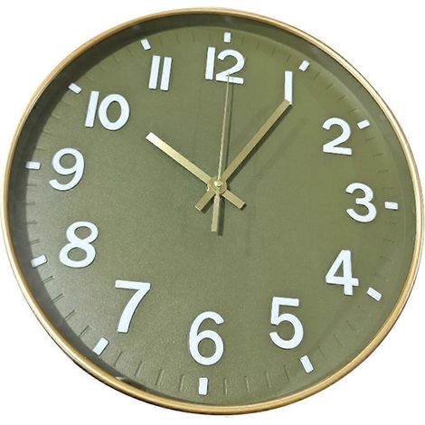 Horloge murale silencieuse de 30 cm (12 pouces) à piles (1/5)
