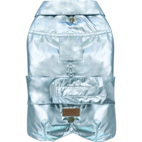 40 cm: Wasserfester Mantel MONTREAL PERLA hellblau mit herausnehmbarem Fleece-Futter für Hunde (1/2)