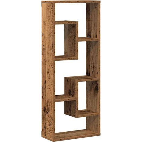 Étagère murale,Étagère flottante en bois ancien 36 x 16 x 90 cm Bois d'ingénierie CFW33077 (1/5)