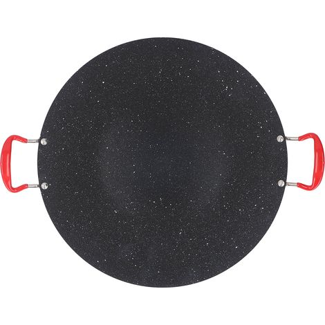 Poêle à griller coréenne antiadhésive ronde portable, plaque de cuisson plate pour barbecue en extérieur, camping et maison, format M