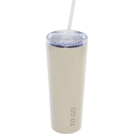 Bicchiere rotondo da 0,7 l, beige - 5five (1/3)