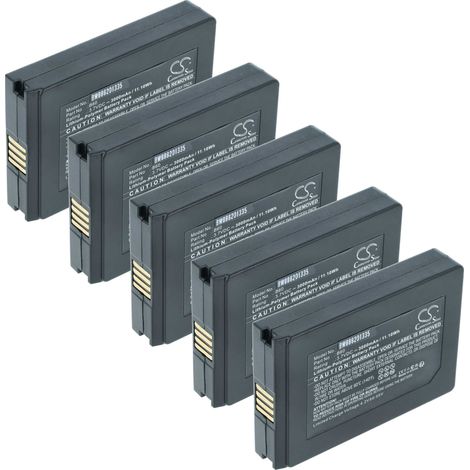 vhbw 5x batería reemplaza Vectron B60 para escáner códigos de barra, TPV (3000 mAh, 3,7 V, Li-poli) (1/4)