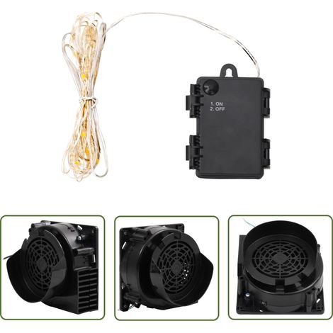 Guirlande lumineuse Moderne - Guirlande LED extérieur et interieur à LED avec 66 LED et ventilateur 660 cm BV684707 - BonneVie (1/5)