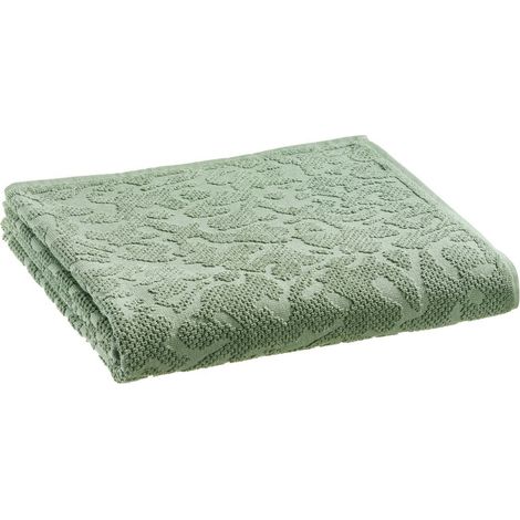 Drap de bain serviette de douche coloris thym dimensions 90 x 150 cm - PANGIVO (1/3)