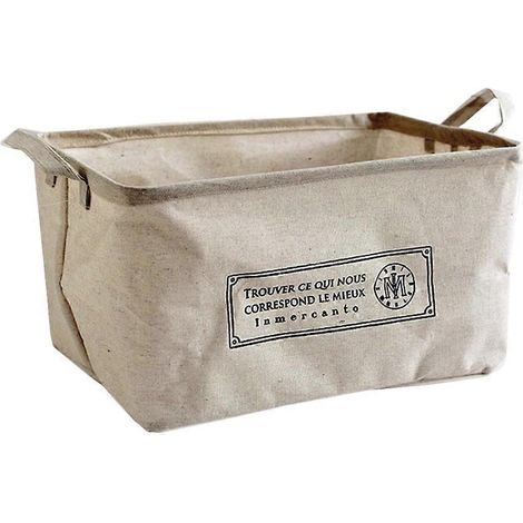panier de rangement pliable en lin, boîte de rangement pour jouets d'enfants, organisateur de rangement (beige)-36X24X18CM-Beige1
