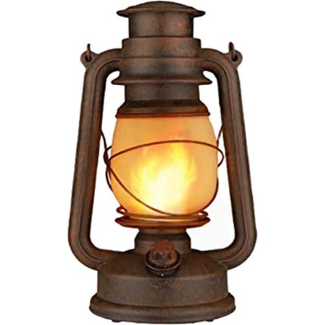 Lampe Lanterne LED Décorations Maison Lumières Sans Fil à Piles, Lanterne Extérieure, Design Rétro, Lanterne de Camping, Lampe à économie D'énergie pour le Porche/Terrasse/Jardin/Camping/Mariages [Cla