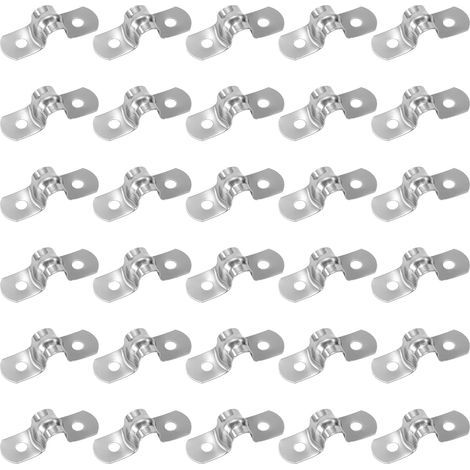 30 Pièces Collier De Serrage En U, Acier Inoxydable 304, Pour Tuyau 8mm, Fixation Robuste, Usage Industriel (1/5)