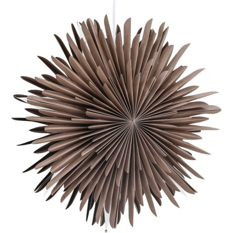 Lampe Suspension Design "Selen" 46cm Marron (1/5)