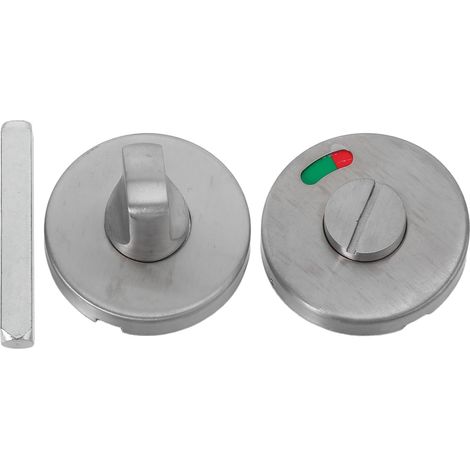 Verrou de Porte Salle de Bain en Acier Inoxydable 304 Satiné avec Indicateur D’Occupation Loquet pour Toilettes Commerciales et Publiques Serrure de Cabine pour Intimité et (1/5)